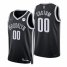 Nike Nets Custom Black Mens 2021-22 NBA 75th Anniversary Diamond Swingman Jersey – Icon Edition