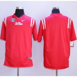 Durable Rebels Blank Red Stitched NCAA Jersey