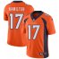 Nike Denver Broncos #17 DaeSean Hamilton Orange Team Color Mens Stitched NFL Vapor Untouchable Limited Jersey