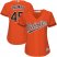 Baltimore Orioles #45 Mark Trumbo Orange Alternate Womens Stitched MLB Jersey