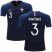 France #3 Kimpembe Home Kid Soccer Country Jersey