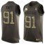 Nike Pittsburgh Steelers #91 Stephon Tuitt Green Mens Stitched NFL Limited Salute To Service Tank Top Jersey