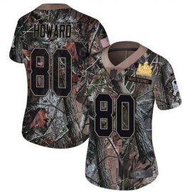 Nike Tampa Bay Buccaneers #80 O. J. Howard Camo Womens Super Bowl LV Champions Patch Stitched NFL Limited Rush Realtree Jersey