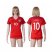 Womens England #10 Rooney Away Soccer Country Jersey