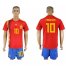 Spain #10 FABREGAS Home 2018 FIFA World Cup Soccer Jersey