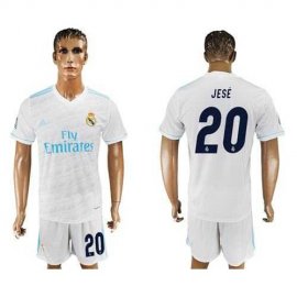 Real Madrid #20 Jese White Home Soccer Club Jersey