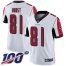 Nike Atlanta Falcons #81 Hayden Hurst White Mens Stitched NFL 100th Season Vapor Untouchable Limited Jersey