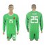 Spain #25 Reina Green Long Sleeves Goalkeeper Soccer Country Jersey