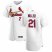 St.Louis Cardinals #21 Andrew Miller Mens Nike White Home 2020 Authentic Player MLB Jersey