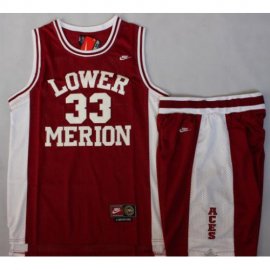 Lower Merion 33 Kobe Bryant Red Basketball Jerseys Shorts Suits Cheap