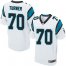 Nike Carolina Panthers #70 Trai Turner White Mens Stitched NFL Elite Jersey