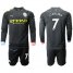 Manchester City #7 Sterling Away Long Sleeves Soccer Club Jersey