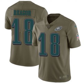 Nike Philadelphia Eagles #18 Jalen Reagor Olive Youth Stitched NFL Limited 2017 Salute To Service Jersey