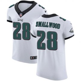Nike Philadelphia Eagles #28 Wendell Smallwood White Mens Stitched NFL Vapor Untouchable Elite Jersey