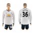 Manchester United #36 Darmian Sec Away Long Sleeves Soccer Club Jersey