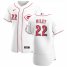 Cincinnati Reds #22 Wade Miley Mens Nike White Home 2020 Authentic Player MLB Jersey