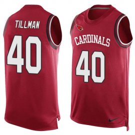 Nike Arizona Cardinals #40 Pat Tillman Red Team Color Mens Stitched NFL Limited Tank Top Jersey