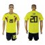 Colombia #20 Gio Home Soccer Country Jersey
