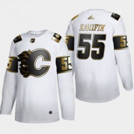 Calgary Flames #55 Noah Hanifin Mens Adidas White Golden Edition Limited Stitched NHL Jersey