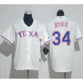 Texas Rangers #34 Nolan Ryan White Cool Base Stitched Youth MLB Jersey