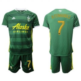 Portland Timbers #7 B.Fernandez Home Soccer Club Jersey