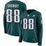 Nike Philadelphia Eagles #88 Dallas Goedert Midnight Green Team Color Womens Stitched NFL Limited Therma Long Sleeve Jersey