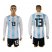 Argentina #13 Casco Home Long Sleeves Soccer Country Jersey