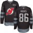Adidas New Jersey Devils #86 Jack Hughes Black 1917-2017 100th Anniversary Stitched NHL Jersey