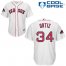 Boston Red Sox #34 David Ortiz White Cool Base 2018 World Series Champions Stitched Youth MLB Jersey