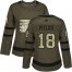 Adidas Philadelphia Flyers #18 Tyler Pitlick Green Salute to Service Womens Stitched NHL Jersey