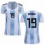 Womens Argentina #19 Banega Home Soccer Country Jersey