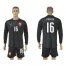 Czech #16 Koubek Black Long Sleeves Goalkeeper Soccer Country Jersey