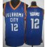 Oklahoma City Thunder 12 Steven Adams Blue Revolution 30 NBA Jerseys Cheap