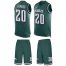 Nike Philadelphia Eagles #20 Brian Dawkins Midnight Green Team Color Mens Stitched NFL Limited Tank Top Suit Jersey