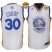 Warriors #30 Stephen Curry White The Finals Patch Stitched Revolution 30 NBA Jersey