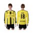 Dortmund #18 Rode Home Long Sleeves Soccer Club Jersey