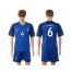 France #6 Cabaye Blue Soccer Country Jersey