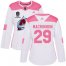 Adidas Colorado Avalanche #29 Nathan MacKinnon White/Pink 2022 Stanley Cup Champions Authentic Fashion Womens Stitched NHL Jersey Womens