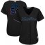 Miami Marlins #54 Wei-Yin Chen Black Alternate Womens Stitched MLB Jersey