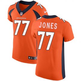 Nike Denver Broncos #77 Sam Jones Orange Team Color Mens Stitched NFL Vapor Untouchable Elite Jersey