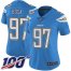 Nike Los Angeles Chargers #97 Joey Bosa Electric Blue Alternate Womens Stitched NFL 100th Season Vapor Limited Jersey