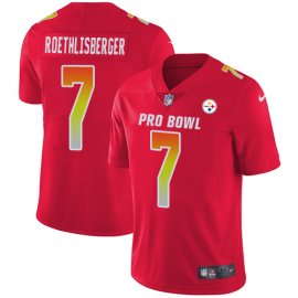 Nike Pittsburgh Steelers #7 Ben Roethlisberger Red Mens Stitched NFL Limited AFC 2018 Pro Bowl Jersey
