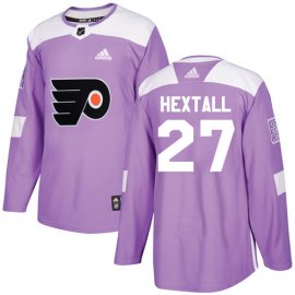 Adidas Philadelphia Flyers #27 Ron Hextall Purple Authentic Fights Cancer Stitched NHL Jersey