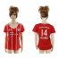 Womens Bayern Munchen #14 Pizarro Home Soccer Club Jersey