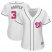 Washington Nationals #34 Bryce Harper White Mothers Day Cool Base Womens Stitched MLB Jersey
