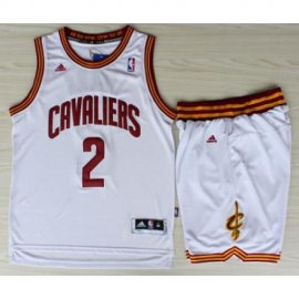 Cleveland Cavaliers 2 Kyrie Irving White Revolution 30 Swingman Jerseys Shorts NBA Suits Cheap