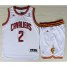 Cleveland Cavaliers 2 Kyrie Irving White Revolution 30 Swingman Jerseys Shorts NBA Suits Cheap