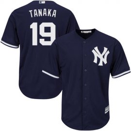 New York Yankees #19 Masahiro Tanaka Navy blue Cool Base Stitched Youth MLB Jersey