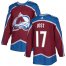 Adidas Colorado Avalanche #17 Tyson Jost Burgundy Home Authentic Stitched NHL Jersey