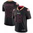 Nike San Francisco 49ers #16 Joe Montana Lights Out Black Mens Stitched NFL Limited Rush Jersey